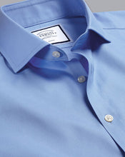 Load image into Gallery viewer, Spread Collar Non-Iron Twill Shirt - Cornflower Blue
