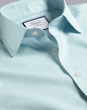 Load image into Gallery viewer, Non-Iron Twill Shirt - Aqua Green
