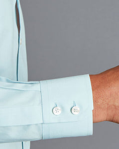 Non-Iron Twill Shirt - Aqua Green