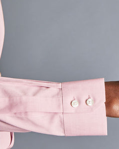 Non-Iron Poplin Shirt - Salmon Pink