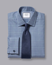 Load image into Gallery viewer, Non-Iron Prince of Wales Check Shirt - Royal Blue
