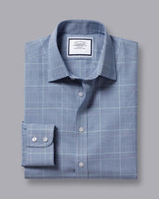 Load image into Gallery viewer, Non-Iron Prince of Wales Check Shirt - Royal Blue
