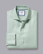 Load image into Gallery viewer, Spread Collar Non-Iron Cambridge Weave Shirt - Light Green
