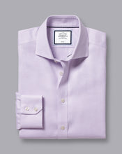 Load image into Gallery viewer, Spread Collar Non-Iron Cambridge Weave Shirt - Lavender Purple
