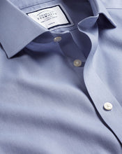 Load image into Gallery viewer, Spread Collar Non-Iron Twill Shirt- Indigo Blue

