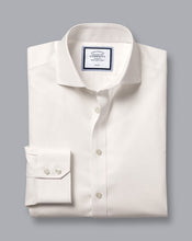 Load image into Gallery viewer, Spread collar Non-Iron Twill Shirt - Ivory
