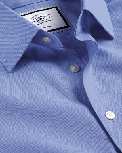 Non-Iron Poplin Shirt - Ocean Blue