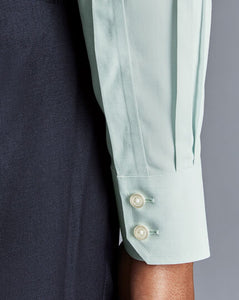 Non-Iron Poplin Shirt - Aqua Green