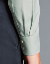 Load image into Gallery viewer, Spread collar Non-Iron Richmond Weave Shirt - Green
