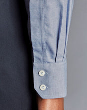 Load image into Gallery viewer, Spread collar Non-Iron Richmond Weave Shirt - Indigo Blue
