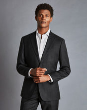 Load image into Gallery viewer, Spread collar Non-Iron Richmond Weave Stripe Shirt - Light Grey
