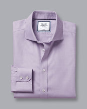 Load image into Gallery viewer, Spread collar Non-Iron Richmond Weave Shirt - Mauve
