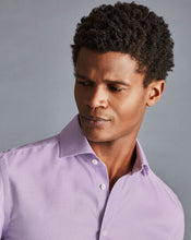Load image into Gallery viewer, Spread collar Non-Iron Richmond Weave Shirt - Mauve
