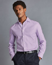 Load image into Gallery viewer, Spread collar Non-Iron Richmond Weave Shirt - Mauve

