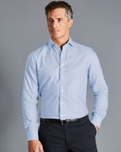 Load image into Gallery viewer, Spread collar Non-Iron Richmond Weave Shirt - Sky Blue
