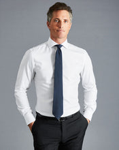 Load image into Gallery viewer, Spread collar Non-Iron Richmond Weave Shirt - White
