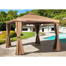 Load image into Gallery viewer, Garden 10 Ft. W x 10 Ft. D Aluminum Patio Gazebo
