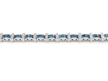 Load image into Gallery viewer, 18K White Gold And Blue Diamond Bracelet. Style: HC5706BDAA
