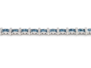 18K White Gold And Blue Diamond Bracelet. Style: HC5706BDAA