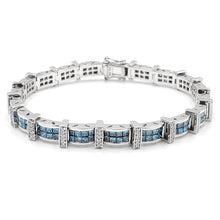 Load image into Gallery viewer, 18K White Gold And Blue Diamond Bracelet. Style: HC5706BDAA
