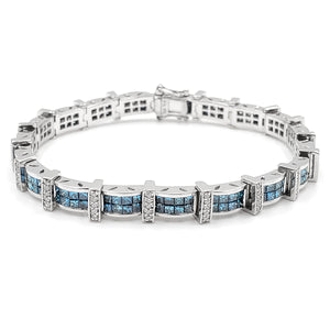 18K White Gold And Blue Diamond Bracelet. Style: HC5706BDAA