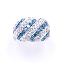 Load image into Gallery viewer, Sandra Biachi Blue &amp; White Diamond Ring, Style: HC6056BDAA
