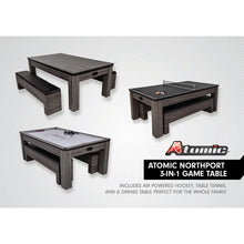 Load image into Gallery viewer, Hampton 7' 3 in 1 Air Hockey, Dining, and Table Tennis Table
