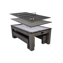 Load image into Gallery viewer, Hampton 7' 3 in 1 Air Hockey, Dining, and Table Tennis Table
