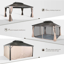 Load image into Gallery viewer, Hardtop 12 Ft. W x 10 Ft. D Aluminum Patio Gazebo
