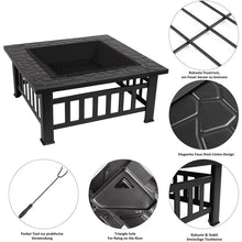 Load image into Gallery viewer, Harijan 17.3'' H x 31.9'' W Iron Outdoor Fire Pit by Winston Porter
