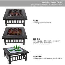 Load image into Gallery viewer, Harijan 17.3'' H x 31.9'' W Iron Outdoor Fire Pit by Winston Porter

