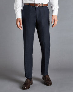 Italian Linen Pants - Dark Navy