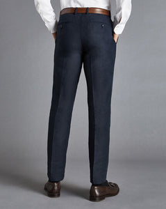 Italian Linen Pants - Dark Navy