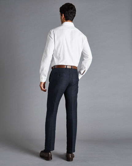 Italian Linen Pants - Dark Navy