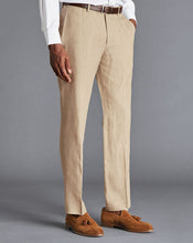 Load image into Gallery viewer, Italian Linen Pants - Stone Slim
