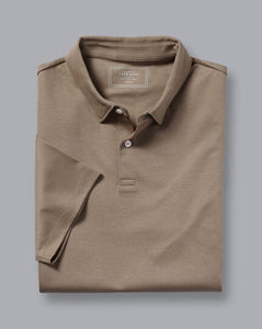 Mocha Smart Jersey Polo