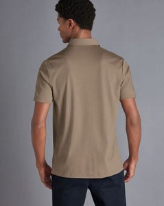 Mocha Smart Jersey Polo