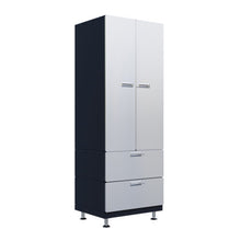 Load image into Gallery viewer, Kit 27: Premium Cabinet System | Single Wide Storage Tower with Dual-Drawers
