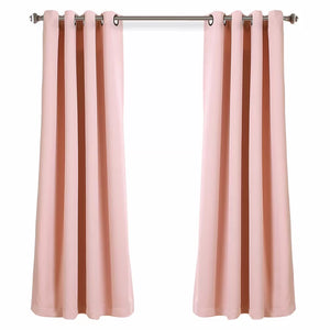 Ketterman Solid Blackout Thermal Grommet Curtain Panels (Set of 2)