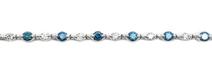 18K White Gold And Blue Diamond Bracelet. Style: LP5736BDA