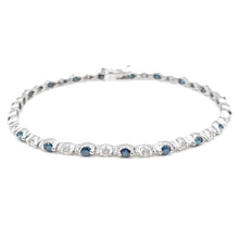 Load image into Gallery viewer, 18K White Gold And Blue Diamond Bracelet. Style: LP5736BDA
