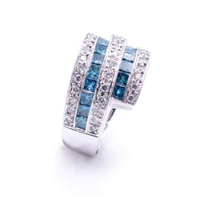 Load image into Gallery viewer, Sandra Biachi 14K Blue &amp; White Diamond Ring. Style: LP6012BD
