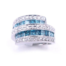 Load image into Gallery viewer, Sandra Biachi 14K Blue &amp; White Diamond Ring. Style: LP6012BD
