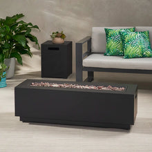 Load image into Gallery viewer, Lefkowski Aluminum Propane Outdoor Fire Pit Table
