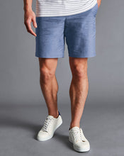 Load image into Gallery viewer, Linen Cotton Shorts - Cornflower Blue
