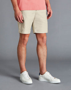 Linen Cotton Shorts - Cream