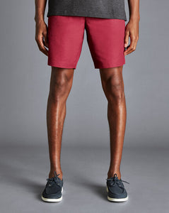 Linen Cotton Shorts - Red