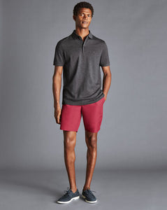 Linen Cotton Shorts - Red