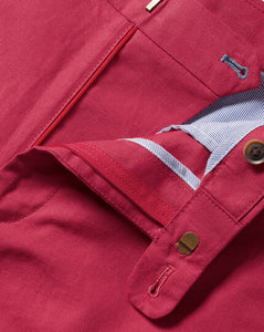 Linen Cotton Shorts - Red