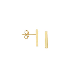 14k Bar Studs